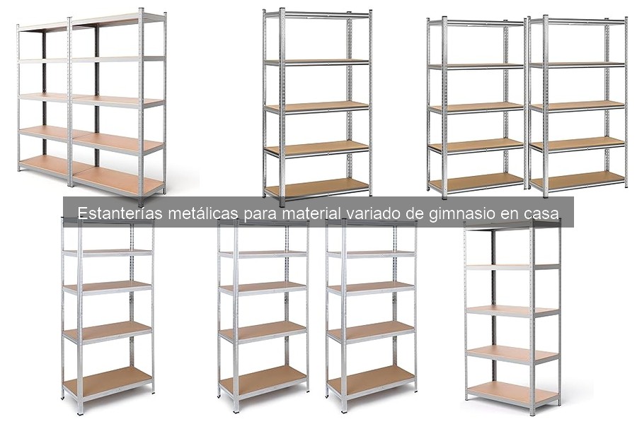 Mejores estanterías metálicas para tu gimnasio según el espacio