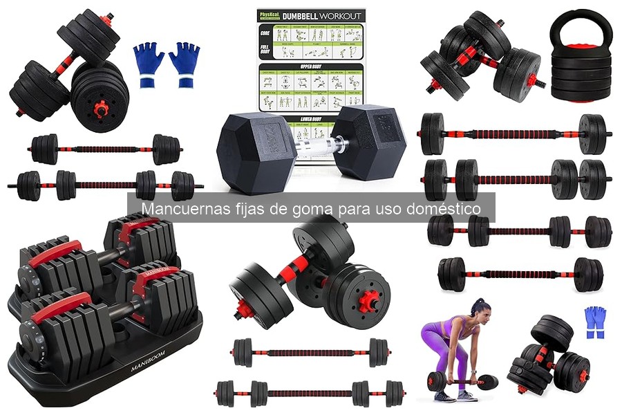 Mejores mancuernas fijas de goma para principiantes
