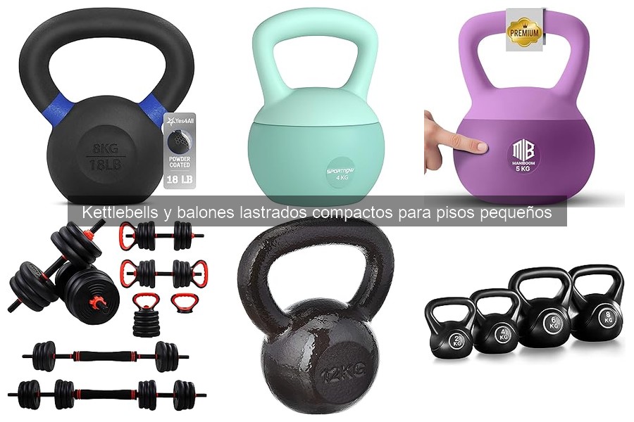 Mejores marcas de kettlebells y balones lastrados para pequeños espacios