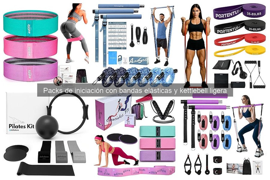 Mejores packs de iniciación con bandas y kettlebell ligera
