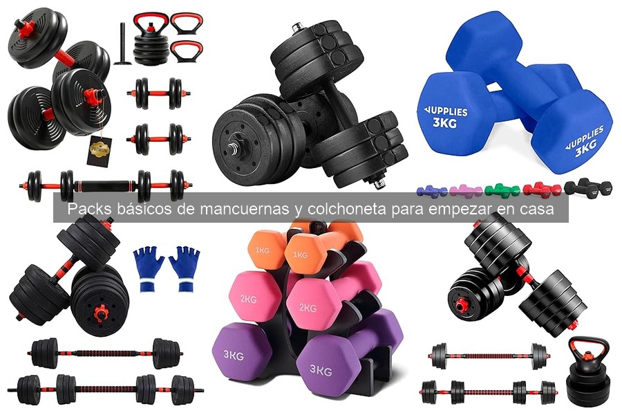 Mejores Packs de Mancuernas y Colchoneta para Todos los Niveles