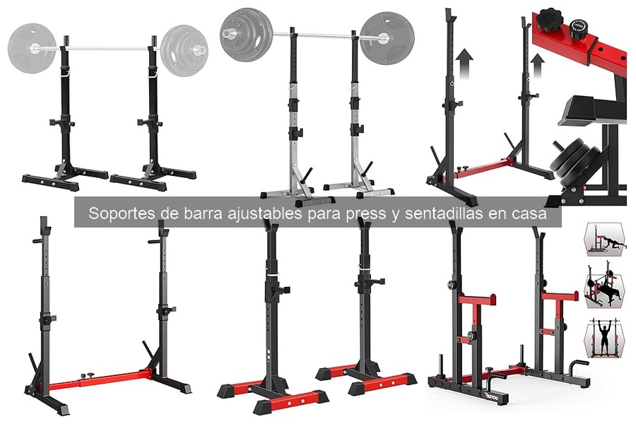 Mejores soportes de barra ajustables para principiantes en casa