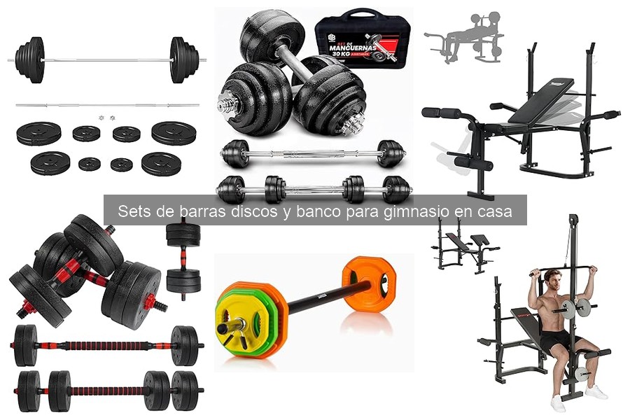 Optimiza tu gimnasio pequeño con sets de barras y discos