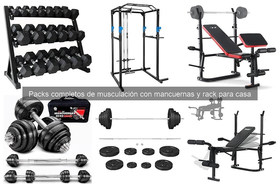 Packs completos de musculación con mancuernas y rack: Guía