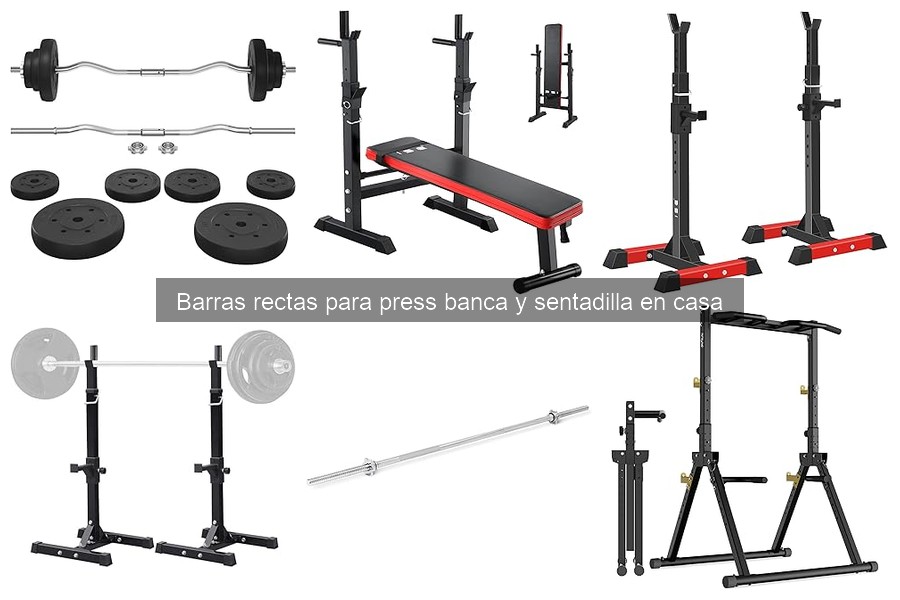 Peso ideal de barra recta para press banca en casa