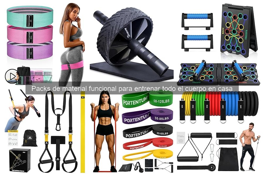 Plan de entrenamiento con pack de material funcional en casa