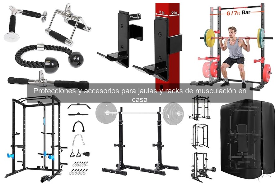 Protecciones y accesorios para jaulas de musculación en casa