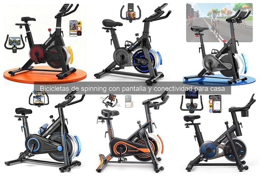 ¿Qué es una bicicleta de spinning con pantalla y conectividad?
