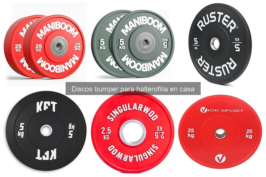 ¿Qué son los discos bumper para halterofilia?