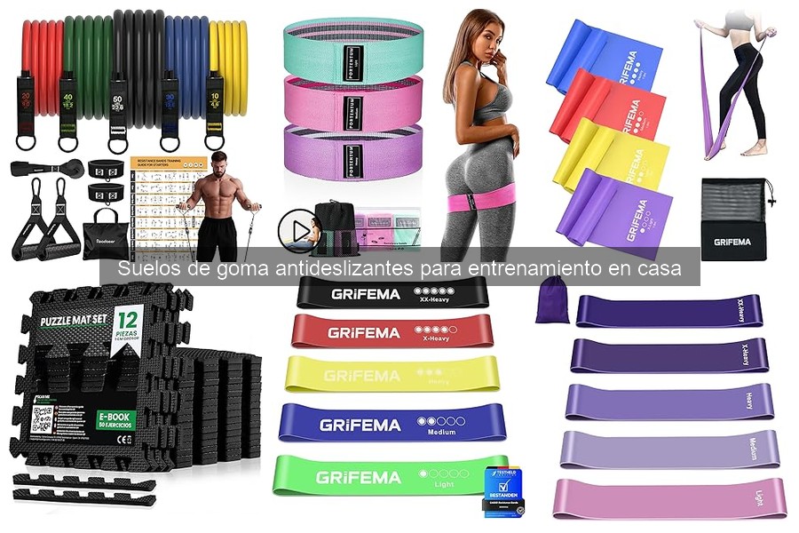 ¿Qué son los suelos de goma antideslizantes para entrenar?