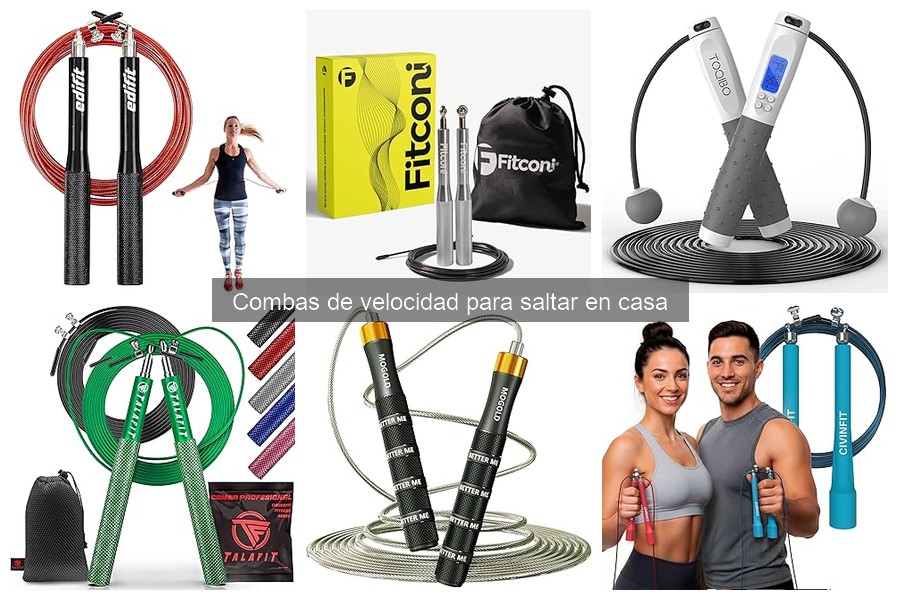 Rutinas efectivas con combas de velocidad para hacer en casa