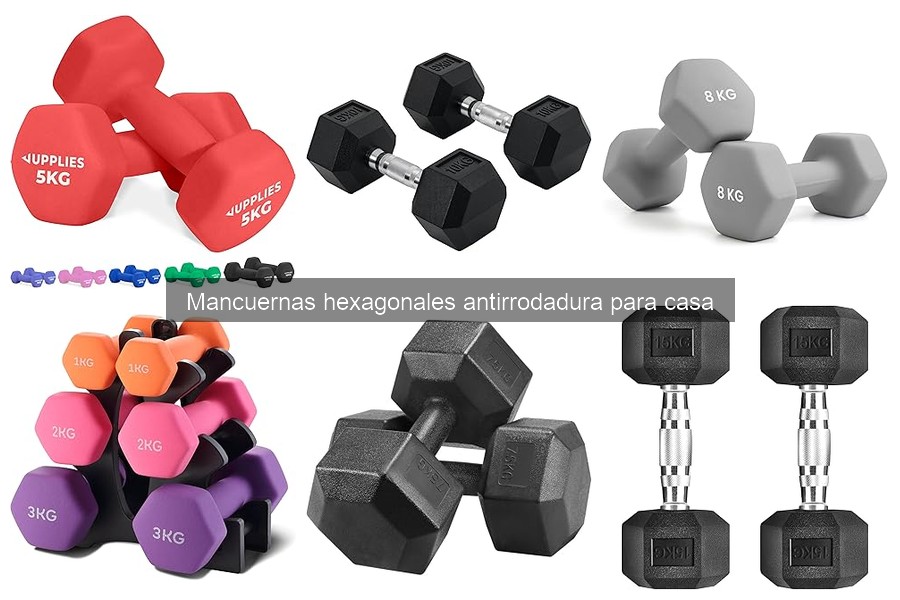 Rutinas efectivas con mancuernas hexagonales antirrodadura