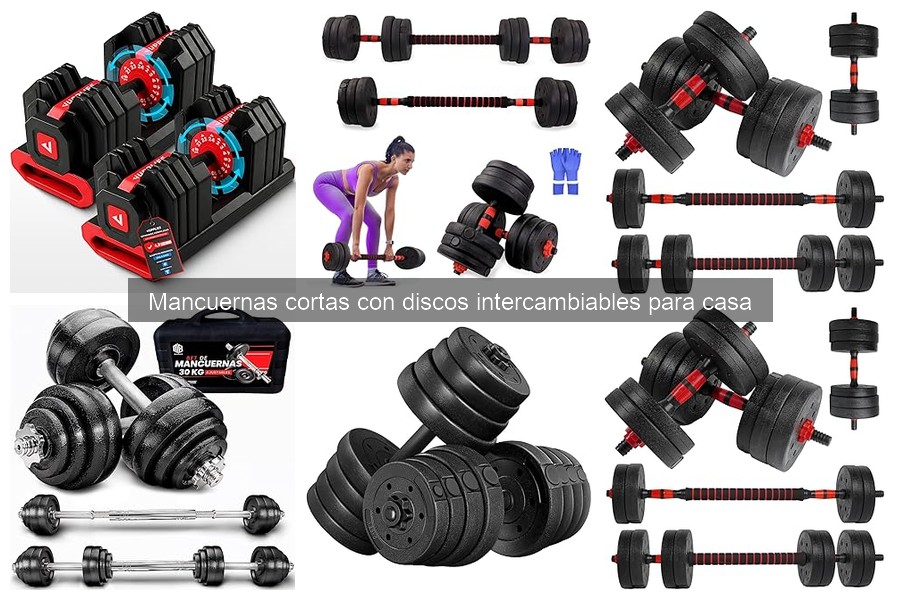 ** Tipos de Discos Intercambiables para Mancuernas Cortas