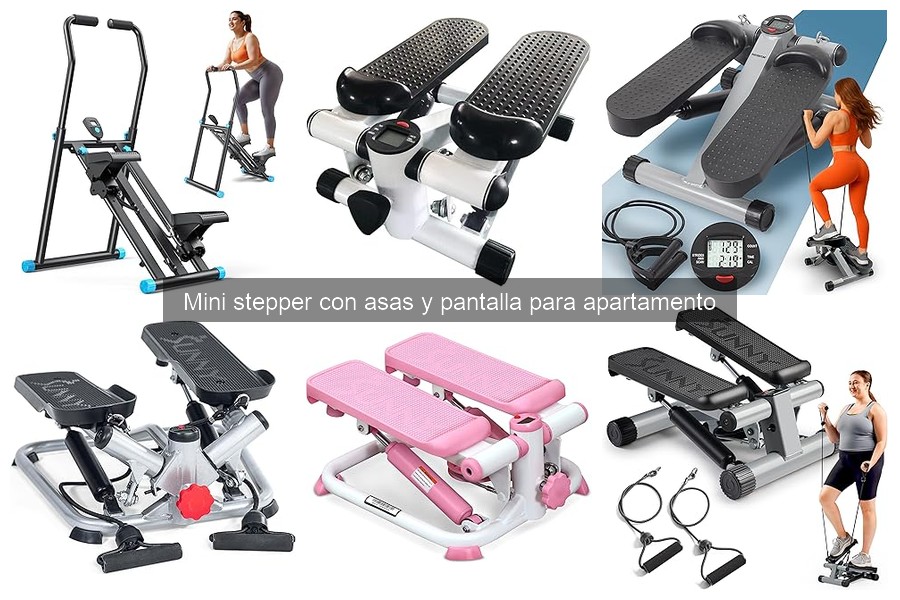 Todo sobre el mini stepper con asas y pantalla para tu hogar