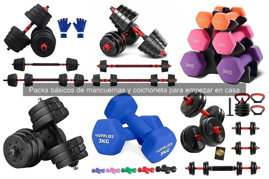 Ventajas de un pack de mancuernas y colchoneta para hacer ejercicio en casa